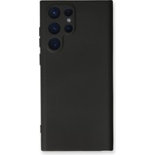 Kmrsfres Newface  Galaxy S22 Ultra Kılıf Nano Içi Kadife Silikon - Siyah