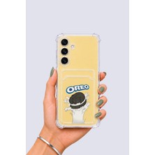 Cm Store Samsung Galaxy S24 Fe Kartlıklı Oreo Desenli Kılıf