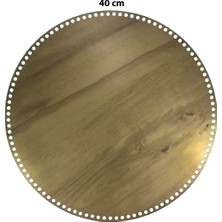 St. Morritz Ahşap Sepet Tepsi Tabanı 40CM Açık Meşe Çift Yüz 3mm Mdf