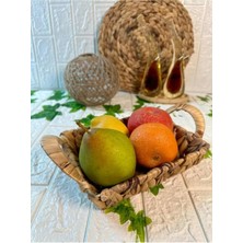 St. Morritz Hasır Rattan Ekmeklik Dikdörtgen Ekmek Sepeti 22X17 cm