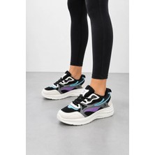 Ht Hotin Siena Kadın Spor Ayakkabı Rahat Tabanlı Günlük Konforlu Kadın Sneaker Beyaz-Siyah