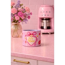 Dvoyage Best Mom Charm Lila Porselen Kupa Bardak (150 Ml) - Annelere Hediye Seçeneği!