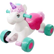 St. Morritz Unicorn Bingit Araba Sesli ve Işıklı Koltuklu Beyaz Renkli Çocuk Araç