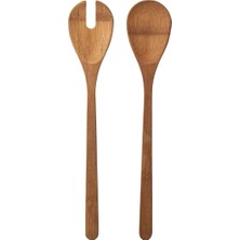 St. Morritz 2li Salata & Servis Kaşığı Bambu Uzunluk: 31 cm