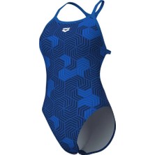 St. Morritz Women's Geometry Swımsuıt Swım Booster Back Multı Navy-Royal