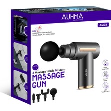 Auhma Amg6 Masaj Tabancası – 6 Kademeli Derin Doku Masajı Yüksek Tork Motor ile Etkili Performans