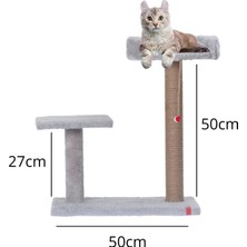 St. Morritz Hoppala Kedi Tırmalaması Gri Sünger Kenar