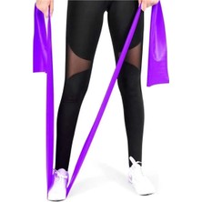 St. Morritz Pilates Bandı 150X15 cm (Sert) Mor