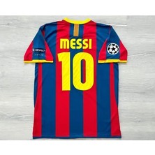 Lionel Messi 2010-11 Sezonu Barcelona Nostalji Yetişkin Forması ÖZEL543534534