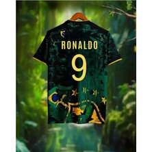 Brezilya Ronaldo 9 Özel Tasarım Futbol Forması Yeşil