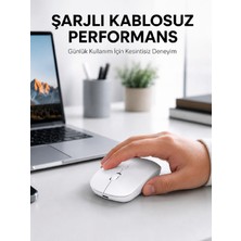 TeknoKapsül 5000 Dpı Bluetooth Kablosuz Mouse Hafif Ergonomik Sessiz Wireless Fare -