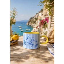 Dvoyage The Sea Is Calling Porselen Fincan (150 ml )- Yaz Temalı Kahve ve Çay Kupa Bardak