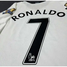 Manchesterr/unitedd 2008 Moskova Şampiyonlar Ligi Finali Cristiano Ronaldo Forması (Beyaz)