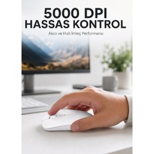 TeknoKapsül Kablosuz Bluetooth Oyuncu Mouse Sessiz Tıklama Ergonomik Wireless Fare -