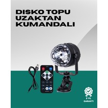 TeknoKapsül 7 Farklı Aydınlatma Modu ve Ses Sensörlü Disko Topu Lambası -