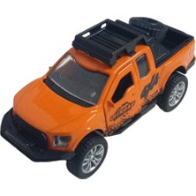TeknoKapsül Çek Bırak Metal Arazi Aracı 13 cm - Turuncu ()