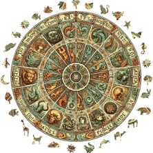 St. Morritz Ahşap Puzzle - Antik Zodyak Çarkı - 252 Parça, 29X29 cm