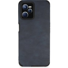 Kmrsfres Newface Realme C35 Kılıf Loop Deri Silikon - Lacivert