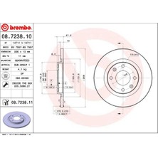 Brembo Dpmix-Hb Ön Fren Aynasi C2 1.4 1.4 Hdi 03 -C3 1.4 1.4hdi 02 - Partner-Berlingo 1.4 1.9 D 2.0hdi 266X13X4DL