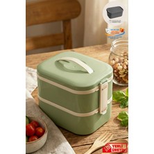 St. Morritz Tier - 2 Katlı Sızdırmaz Kapaklı Lunchbox 1000 ml