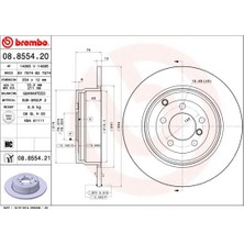 Brembo Dpmix-Hb Fren Diski Arka Uv Coated Land Rover