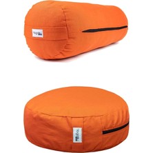St. Morritz Kabuk Dolgulu Minder ve Bolster-Turuncu