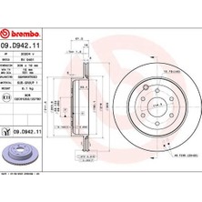 Brembo Dpmix-Hb Fren Diski Arka Mercedes X-Class W470 17-