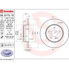 Brembo Dpmix-Hb Fren Diski Arka Mercedes E-Class W210 S210