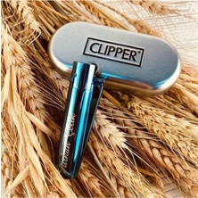 St. Morritz Anneler Günü Için Kişiye Özel Isim Baskılı Mavi Clipper Metal Çakmak, Takım Logolu Çakmak,