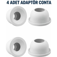 Cina Max 4 Adet Adaptör Conta Lavabo Sifon Gider Bağlantı Contası 50'lik Pimaş Pvc Sızdırmazlık Koku Önleyici