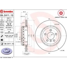 Brembo Dpmix-Hb Fren Diski Arka Bmw F10 F11 F18