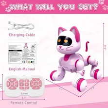 PopŞeker Uzaktan Kumandalı Dans Eden Akıllı Robot Kedi (24 Cm) – 30 Programlı & Dokunmatik Oyuncak Kedi