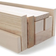 St. Morritz 1,5x3 cm x 100 cm Dişbudak Kereste Çıta Tahta Ash Timber Taslak