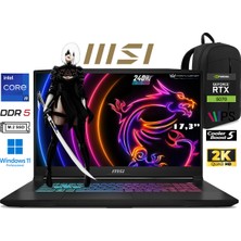MSI Msı katana 17 Hx B14WGK-048XTR Intel Core I9 14900HX 16GB 512GB SSD RTX5070 W11 Pro 17.3" Qhd 240Hz Taşınabilir Bilgisayar Prestij Çanta
