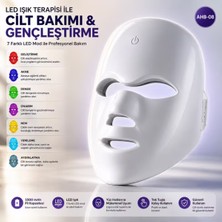 BGG Tech LED Yüz Bakım Maskesi - 7 Renk LED Işık Teknolojisi, Kablosuz Kullanım, 400MAH Şarjlı Batarya Entegre Zamanlayıcı Evde Profesyonel Cilt Bakım Cihazı