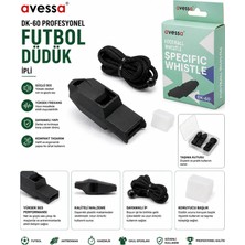 Avessa Dk-60 Profesyonel Futbol Düdüğü - Güçlü ve Net Ses - Dayanıklı Plastik Gövde