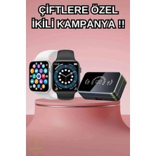 St. Morritz Krm Powerbank Bluetooth Kulaklık ve Yeni Model Akıllı Saat Seti Anc Özelliği Dokunamatik Krm