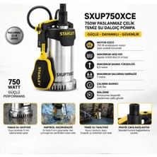 Stanley Stanle SXUP750XCE 750 Watt Temiz Su Dalgıç Pompa Paslanmaz Çelik Gövdeli Dalgıç Pompa