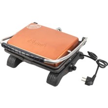 St. Morritz Organik (Kaplamasız ) Demir Döküm Tost Makinası 1800 Watt (Rose Gold)