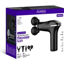 Auhma AMG18 Aı Akıllı Çipli Titreşimli Masaj Tabancası – 6 Hız Ayarlı, 4 Başlıklı, 3200 Rpm Güçlü Motor, Sessiz Taşınabilir Masaj Aleti