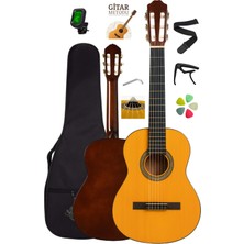 St. Morritz CE-55NT Klasik Gitar 4/4 Tam Boy Naturel – Sap Ayarlı Full Set