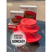 St. Morritz 3’lü Kapaklı Borcam Kapaklı Set