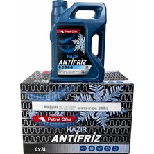 Petrol Ofisi Hazır Antifriz -40 Derece 3 Lt x 4 Adet 6.ay 2026 Üretim