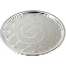 St. Morritz Paslanmaz Çelik Yer Sofrası, Tepsi (Sini) No: 6 (42 Cm)