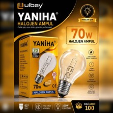 Yaniha Halojen Ampul E27 70W Günışığı 220V 3000K 1250LM