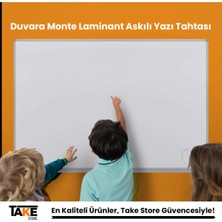 St. Morritz Duvara Monte Laminant Askılı Yazı Tahtası 90X180CM Beyaz