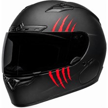 Quart Aksesuar Motosiklet Pençe Monster Kask Sticker Etiket 16 x 9 cm