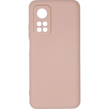 Kmrsfres Newface Xiaomi Mi 10T Kılıf Nano Içi Kadife Silikon - Pudra
