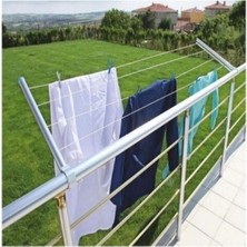 St. Morritz Yuvarlak Küpeşte ve Balkon Korkuluk Için Alüminyum Çamaşırlık