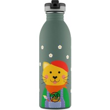 24 Bottles Kids Bottle Smart Cat Paslanmaz Çelik Çocuk Su Matarası 500 ml